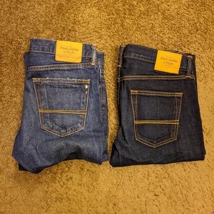 2 A&F Classic Straight Denim Jeans
